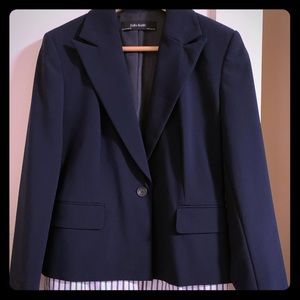 ✨NWOT Zara Blazer with Stripe Attached Bottom